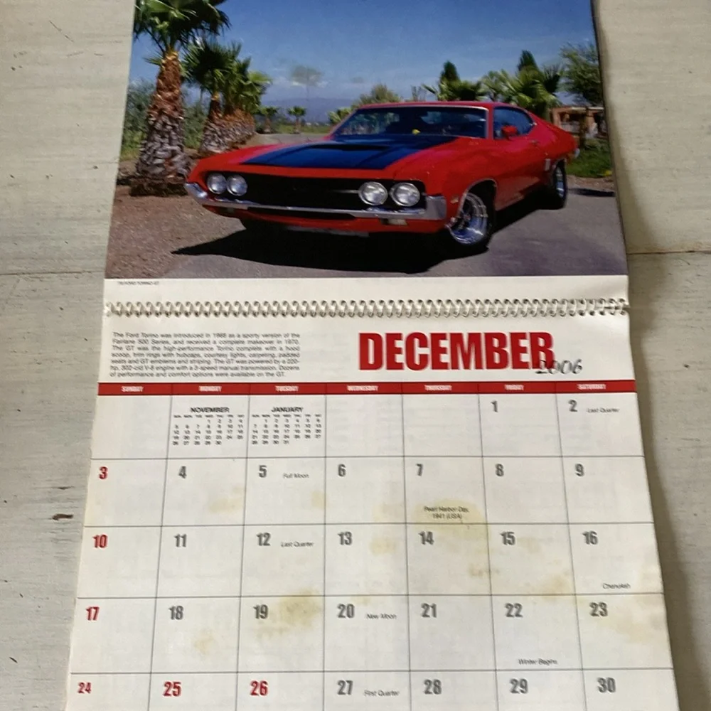 2006 Muscle Cars Wall Calendar